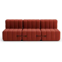 Curt Modulsofa mit Lehne DAMA Rot