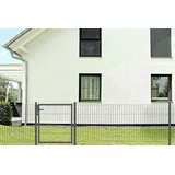 Trendline Stabgitter-Einzeltor anthrazit, 1000 x 1000 mm, zum Einbetonieren