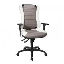 TOPSTAR Head Point RS mit Armlehnen ohne Kopfstütze weiß / grau