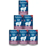 Butcher's Pet Care Sparpaket Butcher's Original Getreidefrei für Hunde x 400 g - mit Lamm in Gelee