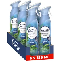 Febreze Lufterfrischer Spray Meeresfrische 6x185 ml, 2-in-1 Geruchsbekämpfung und Frische