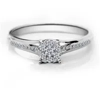 Adam & Eve Verlobungsring "AE25" Brillantring 585/- Gelbgold oder Weißgold 0,20 ct. (mit 31 Diamanten), inklusive Echtheitszertifikat - Gravur möglich silberfarben 52