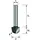 Edessö HW Hohlkehlfräser Z=2 Durchmesser 12 mm