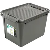 PLAST1 Aufbewahrungsbox Recycled 60 L 1-tlg. grau