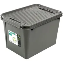 PLAST1 Aufbewahrungsbox Recycled 60 L 1-tlg. grau