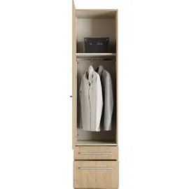 Priess Wäscheschrank Barcelona 48 x 193 x 54 cm Braun/Beige
