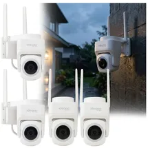 ideoon 2K WLAN Outdoor Überwachungskamera Schwarz