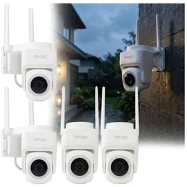 ideoon 2K WLAN Outdoor Überwachungskamera Schwarz