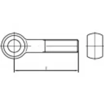 TOOLCRAFT Augenschraube M16 120 mm 1 Stück