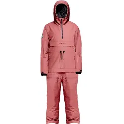 ONESKEE Damen Anzug Overall Smock, Rot, S
