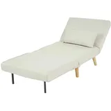 MCW Schlafsessel D35 Stoff/Textil 80 x 90 x 100 cm Creme-Beige