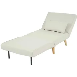 MCW Schlafsessel D35 Stoff/Textil 80 x 90 x 100 cm Creme-Beige