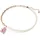 Swarovski Kette mit Anhänger TEDDY rosa / Kristall, Messing