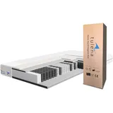 TULENA NOX Taschenfederkern Matratze 90x200 Federkernmatratze H1 + H2 Comfort 20cm hoch Probeschlafen Rollmatratze Wendematratze