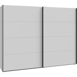 Schwebetürenschrank FORTE, grau (secret grau), B:269,8cm H:210,5cm T:62,9cm, Spanplatte, Schränke, Schwebetürenschrank, Stauraum Vielzahl an Zubehör