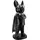 Casablanca by Gilde Casablanca Deko Figur Skulptur Hund mit Brille Umhang - Dekoration Wohzimmer - Farbe: Schwarz - Höhe 34 cm