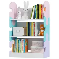 radelldar Kinderregal Bücherregal Kinder Tonie Regal mit Ablage, Spielzeug Organizer