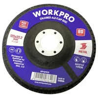 WorkPro WP407523 Fächerschleifscheibe Durchmesser 125 mm Bohrungs-Ø 22.2 mm