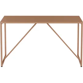 Oviala Rechteckiger Esstisch für 4 Personen aus braunem Stahl