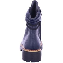 RIEKER Damen Schuhe Stiefeletten Schnürung Blockabsatz 72621, Größe:41 EU, Farbe:Blau