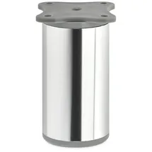 SOTech Möbelfuß DAP II 40 mm Höhe 80 mm Chrom Poliert Höhenverstellbar