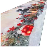 ANRO Küchenläufer Hochwertig GreenLine Flurläufer Teppichläufer Textil, Eckig, Höhe: 3 mm, Textil bunt 52 cm x 300 cm x 3 mm