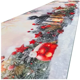 ANRO Küchenläufer Hochwertig GreenLine Flurläufer Teppichläufer Textil, Eckig, Höhe: 3 mm, Textil bunt 52 cm x 300 cm x 3 mm