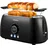 Steinborg XXL Toaster Schwarz
