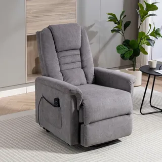 Duo Collection TV-Sessel Webstoff 78 x 113 x 93 cm grau