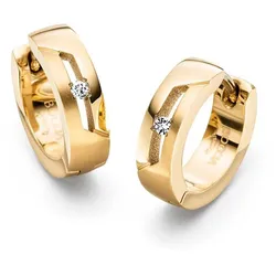 Kreolen aus Titan mit 2 Brillanten - Boccia Jewelry Modell: 05045-05