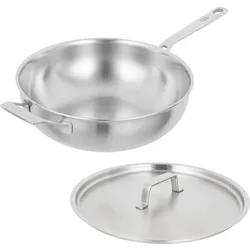 KUHN RIKON Wok CULINARY FIVEPLY 28 cm Edelstahl unbeschichtet INDUKTION