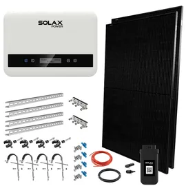 Solax Balkonkraftwerk 800W mit Solarpanelen, Halterungen, WiFi, X1-Mini G4