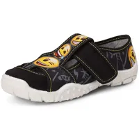 Ladeheid Kinder Hausschuhe LARW005 (Schwarz Lächeln, 25 EU) -