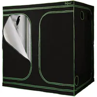 Zelsius - Grow Tent 240 X 120 X 200 Cm Schwarz/grün Pflanzenzucht Indoor