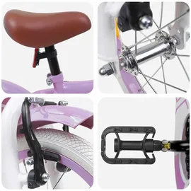 vidaXL Kinderfahrrad 16 Zoll lila