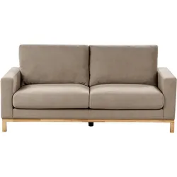 2-Sitzer Sofa taupe / hellbraun SIGGARD