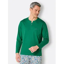 wäschepur Schlafanzug-Shirt Pyjama-Shirt Grün 44/46