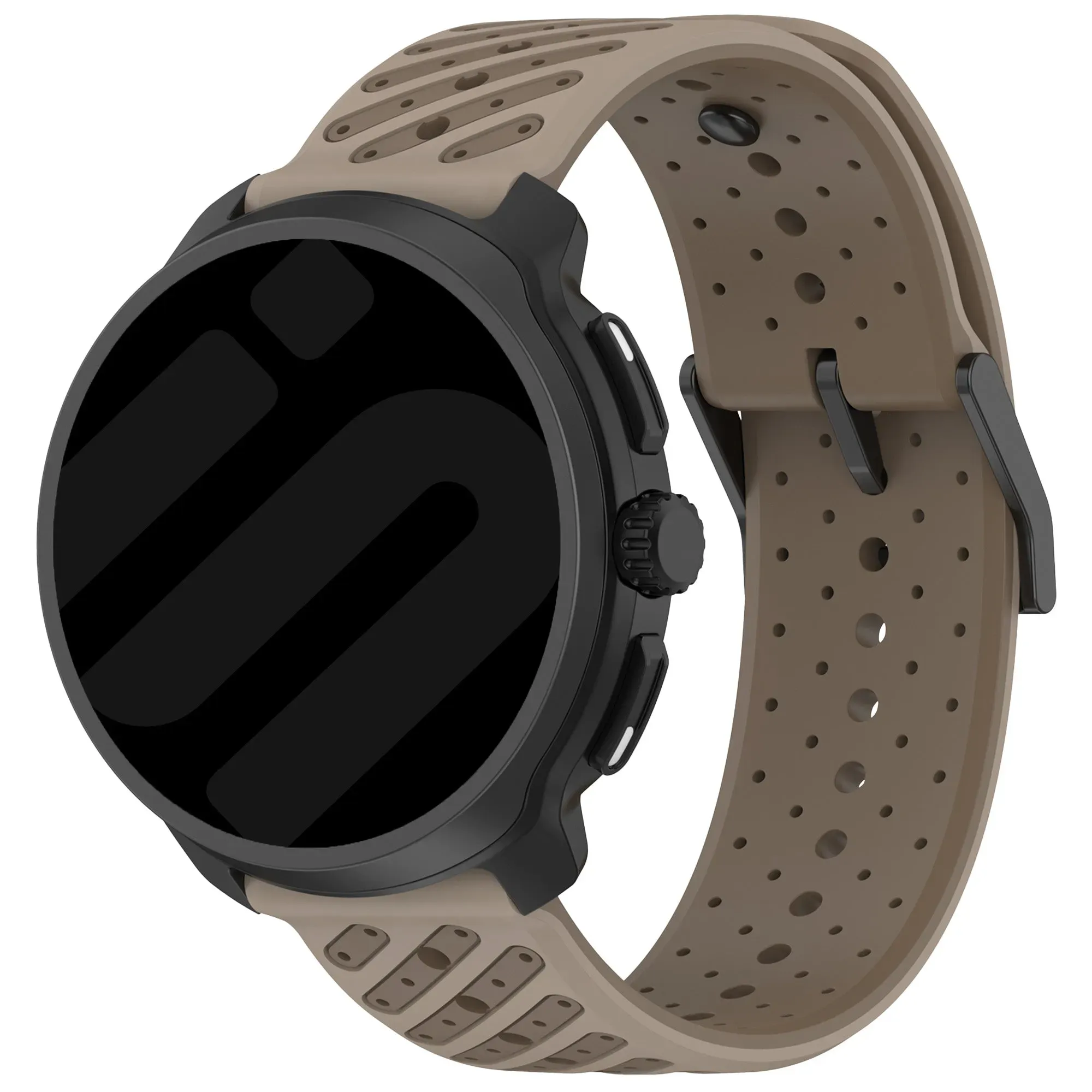 Strap-it Nothing CMF Watch 3 Pro Armband Silikon für Nothing CMF Watch 3 Pro - Braun - Schnallenverschluss