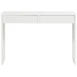 INOSIGN Schminktisch INOSIGN "Astral", weiß (weiß, weiß, weiß), B:115cm H:78cm T:40cm, Tische, Schminktisch, mit zwei Schubkasten, einer Arbeitshöhe von 78 cm, Breite 115 cm