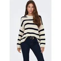 Jdy JDYJUSTY L/S STRIPE Pullover Beige / Schwarz L