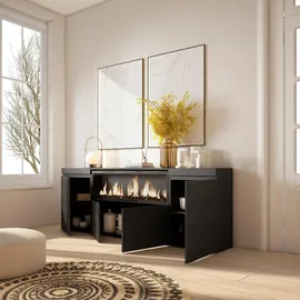 SKRAUT HOME Sideboard 210 x 4 x 0 cm Schwarz