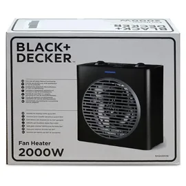Black & Decker Heizlüfter 2000 W Mattschwarz/Grau