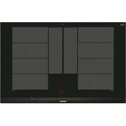 Siemens iQ700, Induktionskochfeld, 80 cm, Schwarz, Mit Rahmen aufliegend EX875LYC1E