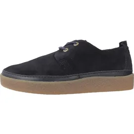 CLARKS WOOD Low, Marineblau (Veloursleder), 45
