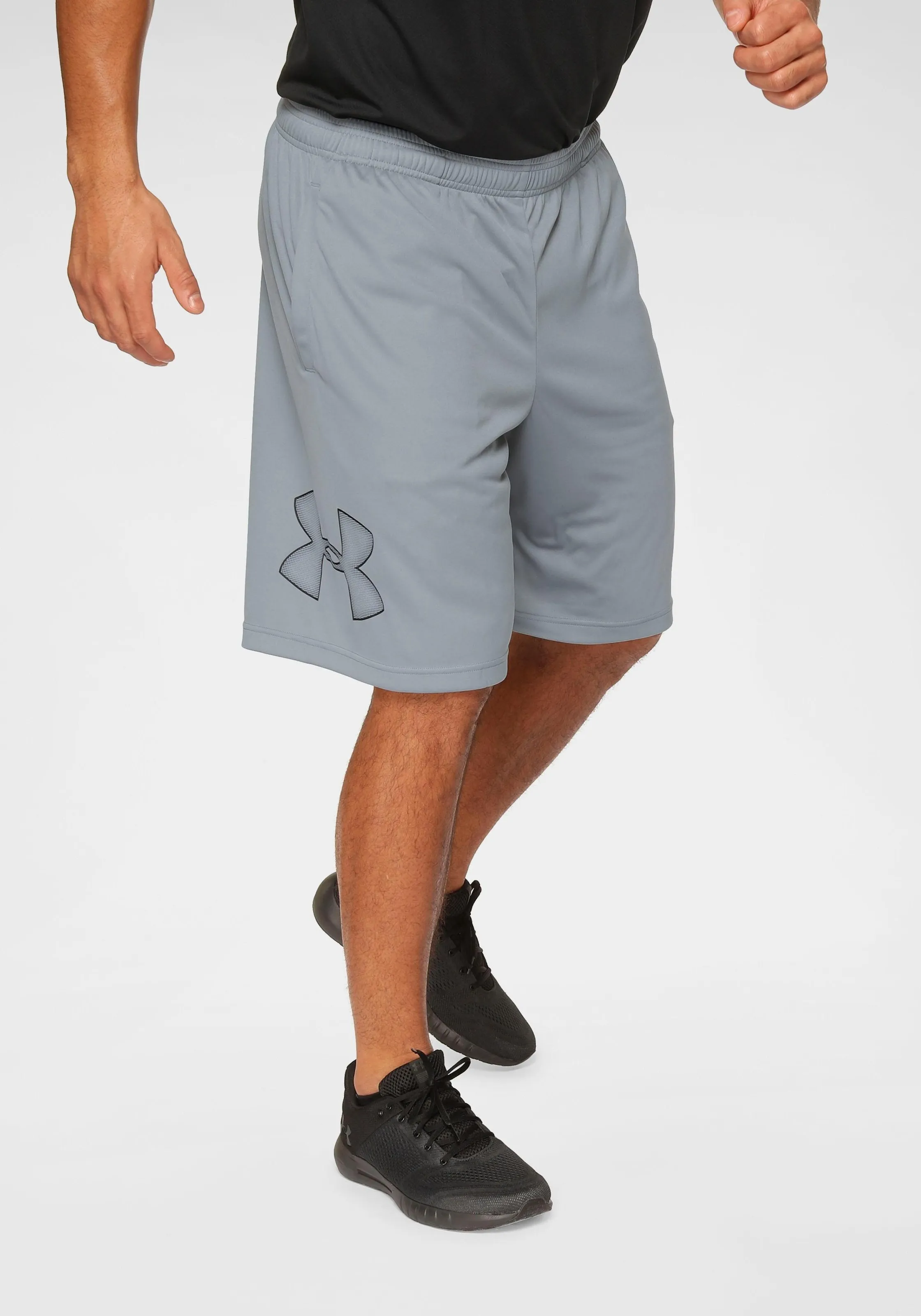 Shorts »UA TechTM Shorts mit Grafik«, Gr. XS - N-Gr, grau, , 16685707-XS N-Gr