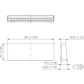 Metz Connect Modul AP-Gehäuse leer E-DATmodul 16er rws 130861-1602-E