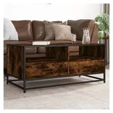 vidaXL Couchtisch Räuchereiche Braun 100 x 50 x 45 cm