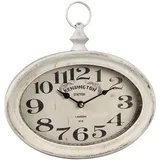 Ambiente Haus Antikweiss Wanduhr 27,0 cm 27cm beige/weiß
