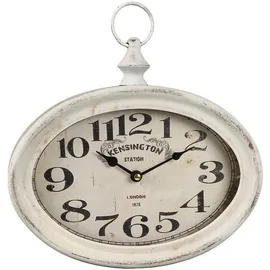Ambiente Haus Antikweiss Wanduhr 27,0 cm 27cm beige/weiß