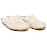 MagicFelt Filz Pantoffeln aus 100% reiner Shetlandwolle, Mit Ledersohle, Anatomisch geformt - Damen | 39